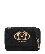 LOVE MOSCHINO EMBOSSED Geantă de umăr mini, cu lanț negru - Genți femei - 1