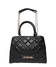 LOVE MOSCHINO QUILTED Geantă de m&acirc;nă, cu curea de umăr cu lanț - Genți femei