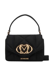 LOVE MOSCHINO EMBOSSED Geantă mini, cu curea de umăr negru - Genți femei - 1
