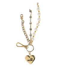 LOVE MOSCHINO CHARMS Breloc cu logo metalic alb - Portchei - 1