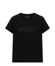 GUESS STUDS SCRIPT Tricou cu m&acirc;necă scurtă jetbla - tricou - 1