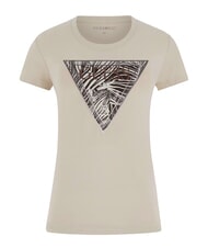 GUESS ZEBRA TRIANGLE Tricou cu m&acirc;necă scurtă scoică de mărgăritar - tricou - 1