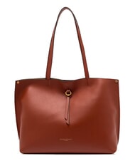 GIANNI CHIARINI EGLE Geantă de cumpărături din piele roșu cărămiziu - Genți femei - 1