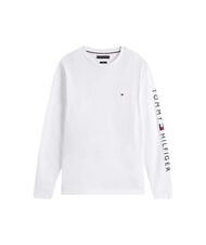 TOMMY HILFIGER TH Tricou cu m&acirc;necă lungă alb - Pulovere pentru bărbați - 1