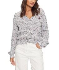 TOMMY HILFIGER TH JEANS Cardigan alb antic - Pulovere pentru femei - 1