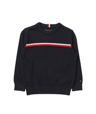 TOMMY HILFIGER TH Pulover cu guler rotund cerul deșertului - Pulovere pentru copii - 1