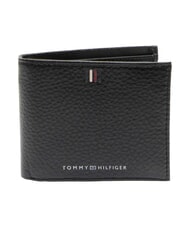 TOMMY HILFIGER TH Portofel, port-card din piele negru - Portofele bărbați - 1