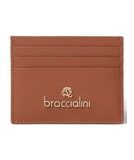 BRACCIALINI BASIC Portcard plat din piele maro - Portofele femei - 1