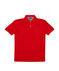 TOMMY HILFIGER TH Tricou polo cu m&acirc;necă scurtă din bumbac - maiou Polo