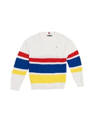 TOMMY HILFIGER KIDS BIMBO Pulover de bumbac alb - Pulovere pentru copii - 1