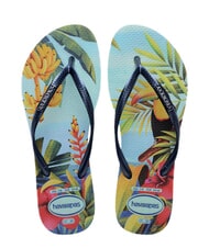 HAVAIANAS  Flip-flip-uri SLIM TROPICAL albastru/albastru - Pantofi femei - 1