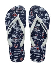 HAVAIANAS Haltere TOP NAUTICAL bleumarin/bleumarin/alb - Pantofi bărbați - 1