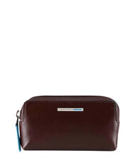 PIQUADRO BLUE SQUARE Husă de chei din piele MAHOGANY - Portchei - 1