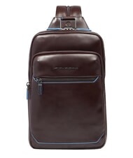 PIQUADRO BLUE SQUARE Portabilitate pe un singur umăr MAHOGANY - Rucsacuri pentru laptop - 1