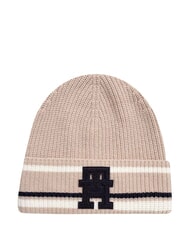 TOMMY HILFIGER MONOGRAM Pălărie din amestec de l&acirc;nă și cașmir bej - Căciuli - 1