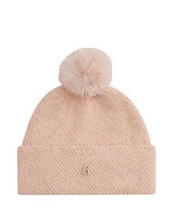 TOMMY HILFIGER POM POM Pălărie din amestec de l&acirc;nă roz - Căciuli - 1