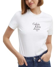 CALVIN KLEIN FONT GRAPHIC REGULAR Tricou cu m&acirc;necă scurtă alb - tricou - 1