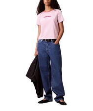CALVIN KLEIN SS RETRO LOGO GRAPHI Tricou cu m&acirc;necă scurtă roz - tricou - 1