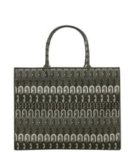FURLA OPPORTUNITY L Geantă tote jacquard reciclată - Genți femei