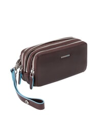 PIQUADRO BLUE SQUARE  Pochette din piele MAHOGANY - Genți plic și truse - 1