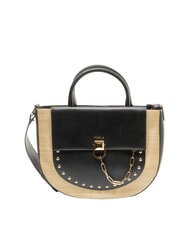 FURLA MISS MIMI Geantă de m&acirc;nă, cu curea de umăr desert + negru - Genți femei - 1