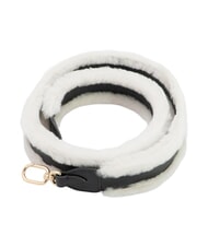 FURLA CAMPIONARIO - FIONA Geantă de umăr cu blană negru/marshmallow - Accesorii pentru genti - 1