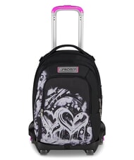 SEVEN PLUMPY LINE GIRL Rucsac tip troler cu două fețe negru - Rucsacuri cu role - 1
