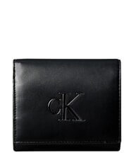 CALVIN KLEIN BOLD CK Portofel pe negru - Portofele femei - 1