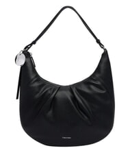 CALVIN KLEIN ENGRAVED HW Geantă de umăr pe negru - Genți femei - 1