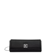 CALVIN KLEIN EMBLEM HW Geantă de ambreiaj, geantă de umăr pe negru - Genți femei - 1