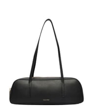CALVIN KLEIN FOIL LOGO Geantă de umăr, geantă de portbagaj nucă de cocos neagră/prăjită - Genți femei - 1