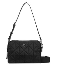 CALVIN KLEIN QUILTED NYLON Geantă de umăr mini, cu curea de umăr pe negru - Genți femei - 1