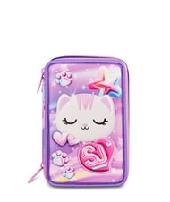 SJGANG GLOWCAT Penar cu trusă școlară liliac moale - Penare și accesorii - 1