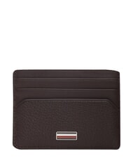 TOMMY HILFIGER TH CENTRAL Suport card de credit din piele boabe de cafea - Portofele bărbați - 1