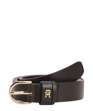 TOMMY HILFIGER ESSENTIAL EFFORTLESS Curea din piele fabricata in Italia - Curele