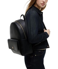 TOMMY HILFIGER TH ICON Rucsac cu buzunar frontal negru - Genți femei - 1