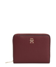 TOMMY HILFIGER TH ICON Portofel pliabil catifea maro - Portofele femei - 1