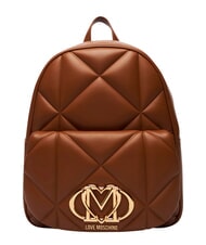 LOVE MOSCHINO EMBOSSED Rucsac cu buzunar frontal - Genți femei