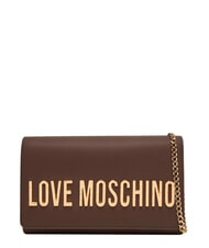LOVE MOSCHINO SMART DAILY Geantă de umăr mini ciocolată2 - Genți femei - 1