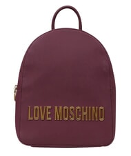 LOVE MOSCHINO BOLD LOVE Rucsac cu logo &icirc;n relief vin - Genți femei - 1