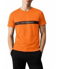 TRUSSARDI DIGITAL LEVRIERO Tricou din bumbac cu m&acirc;necă scurtă - tricou