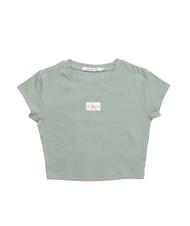 CALVIN KLEIN WOVEN LABEL Tricou din bumbac cu m&acirc;necă scurtă - tricou