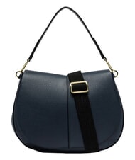 GIANNI CHIARINI HELENA ROUND Geantă de umăr cu curea de umăr, din piele BLUE - Genți femei - 1