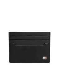 TOMMY HILFIGER TH SOHO Portcard plat din piele negru - Portofele bărbați - 1