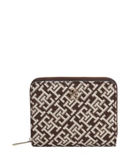 TOMMY HILFIGER TH ICON Portofel mic cu fermoar neutru mono - Portofele femei - 1