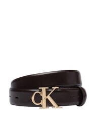 CALVIN KLEIN ROUND CK BUCKLE Curea de piele - Curele