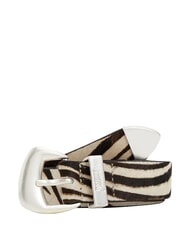 TOMMY HILFIGER TJW ZEBRA Curea din piele de ponei - Curele