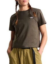 THE NORTH FACE ESSENTIAL SIMPLE Tricou cu m&acirc;necă scurtă, 100% bumbac verde taupe nou - tricou - 1