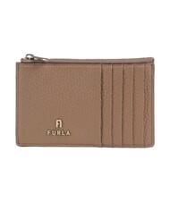 FURLA CAMELIA Portofel plat din piele caramel - Portofele femei - 1