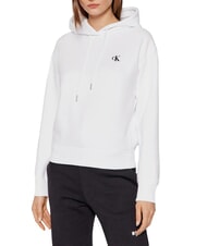 CALVIN KLEIN CKJ Hanorac cu gluga alb strălucitor - Hanorace pentru femei - 1